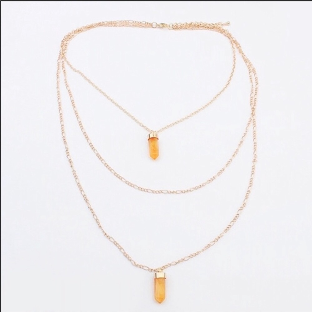 Boho crystal necklace - Picture 5 of 8